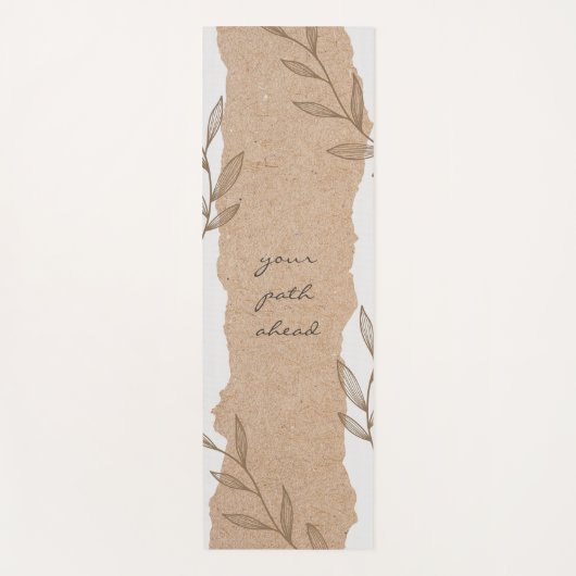 Your path ahead on a brown and white ヨガマット (正面)