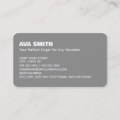 Your Perfect Singer for Any大事な行事 名刺 (裏面)