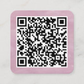 Your Personal QR Code Linked to Your URL  スクエア名刺 (正面)
