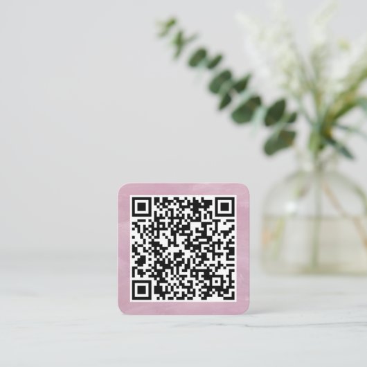 Your Personal QR Code Linked to Your URL  スクエア名刺 (スタンド正面)