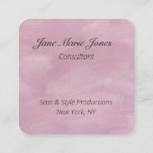 Your Personal QR Code Linked to Your URL  スクエア名刺 (裏面)