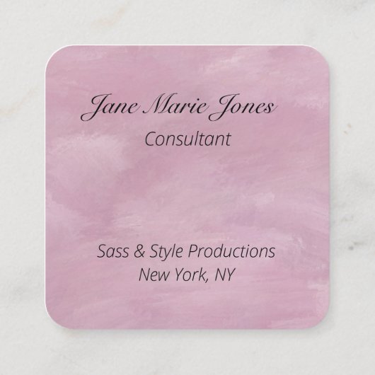 Your Personal QR Code Linked to Your URL  スクエア名刺 (裏面)