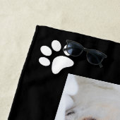 Your pet dog chihuahua custom photos collage name ビーチタオル (インサイチュ)