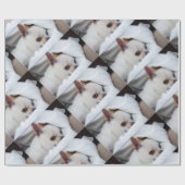 Your pet dog puppy custom photo chihuahua pattern ラッピングペーパー (フラット)