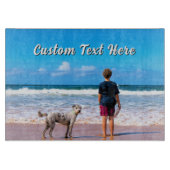 Your Pet Photo Cutting Board with Custom Text カッティングボード (正面)