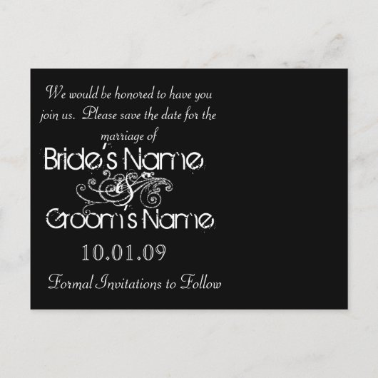 YOUR Photoで日付を保存 – SeaBlueとBrown 案内ポストカード (裏面)