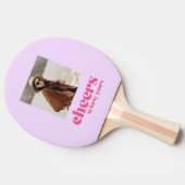 YOUR PHOTOレトロPurple & Pink, 40th birthday 卓球ラケット (横)