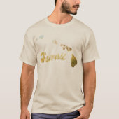 YOUR PHOTO州Of Hawaii Shape T-shirt Tシャツ (正面)