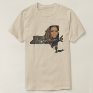 YOUR PHOTO州Of New York Shape T-Shirt Tシャツ