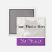 Your Photo – パープルフレンズ最高のマグネット マグネット (正面/裏面)