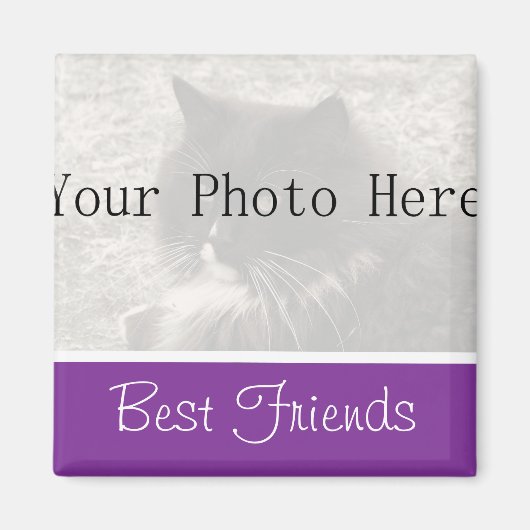 Your Photo – パープルフレンズ最高のマグネット マグネット (正面)