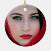 YOUR PHOTO 2020顔マスクパーソナライズされた セラミックオーナメント (裏面)