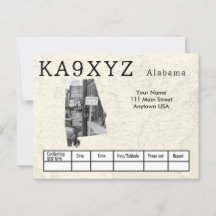 Your Photo Alabamaシェイプ切り出しカスタムQSL