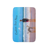 Your Photo Bath Matとカスタム文字名 バスマット (正面縦)