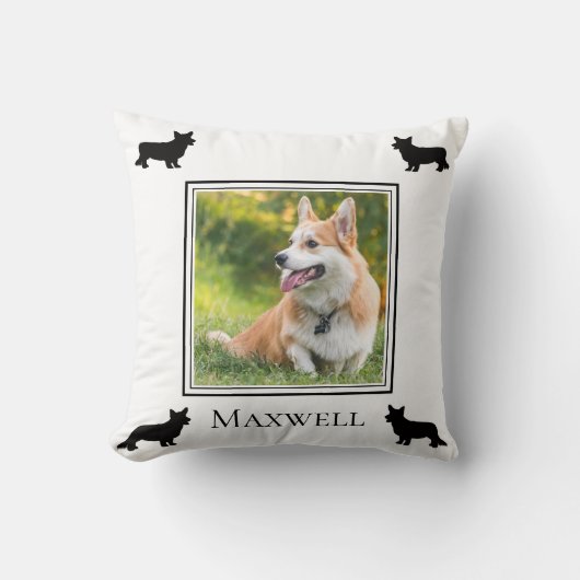 Your Photo Cardiganウェルシュコーギー パーソナライズされた クッション (正面)