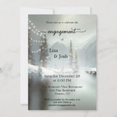 Your Photo Christmas Winter婚約招待状 (正面)