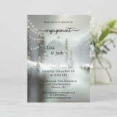 Your Photo Christmas Winter婚約招待状 (スタンド正面)