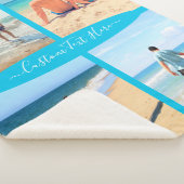 Your Photo Collage Sherpaブランケットとカスタム文字 シェルパブランケット (3/4)