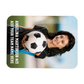 Your Photo Custom Soccer or Your Sport マグネット (横)