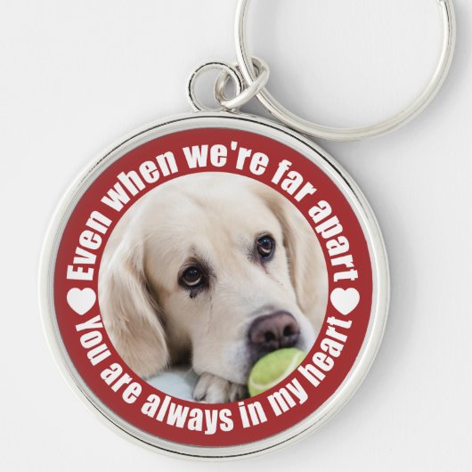 YOUR PHOTO Far Apart Loveキーチェーン キーホルダー (正面)