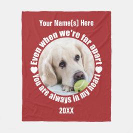 YOUR PHOTO Far Apart Loveフリースブランケット フリースブランケット