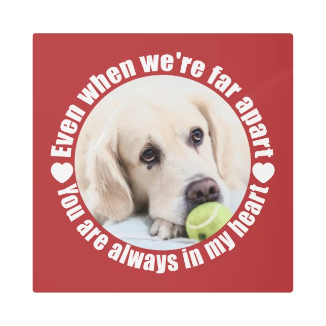 YOUR PHOTO Far Apart Loveメタルウォールアート メタルプリント (正面)