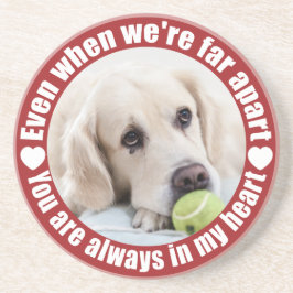 YOUR PHOTO Far Apart Love砂岩コースター コースター