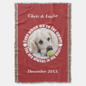 YOUR PHOTO Far Apart Love throw毛布 スローブランケット (正面縦)