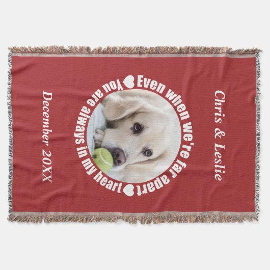 YOUR PHOTO Far Apart Love throw毛布 スローブランケット (正面)