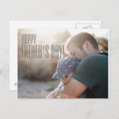 Your Photo Happy Father's Day Card ポストカード (正面/裏面)