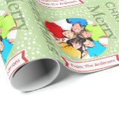 Your Photo Here Holiday Photo Wrapping紙 ラッピングペーパー (ロールコーナー)