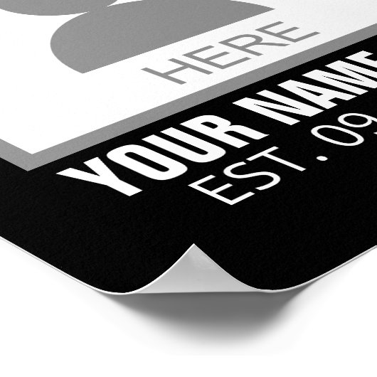 Your Photo Here Name and Age ポスター (角)