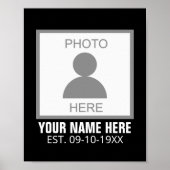 Your Photo Here Name and Age ポスター (正面)
