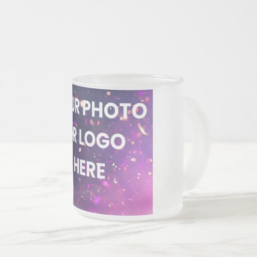 Your Photo Here | Personalized Mug フロストグラスマグカップ (正面右)