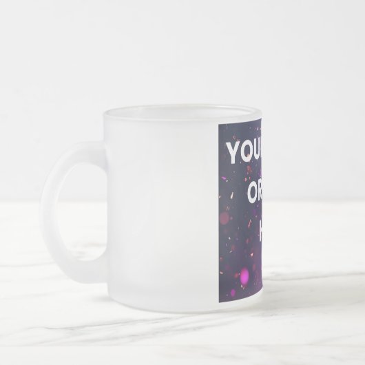 Your Photo Here | Personalized Mug フロストグラスマグカップ (左)