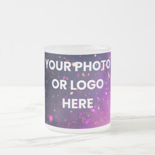 Your Photo Here | Personalized Mug フロストグラスマグカップ (中央)