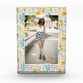 YOUR PHOTO in Flowerイラストレーション フォトブロック