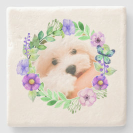 Your Photo in Flower Frame石コースター ストーンコースター