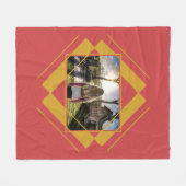 YOUR PHOTO in Geometric Patternフリースブランケット フリースブランケット (正面(横))