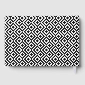 Your Photo Modern Black White 30th Birthday Party ゲストブック (裏面)