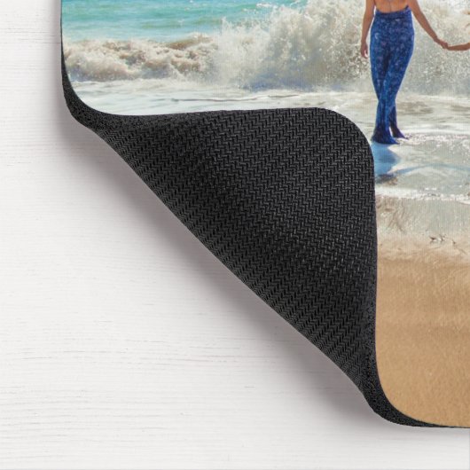 Your Photo Mouse Pad Gift with Custom Text Name マウスパッド (コーナー)