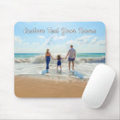 Your Photo Mouse Pad Gift with Custom Text Name マウスパッド (マウス)