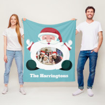 YOUR Photo & Nameサンタスローカスタムブランケット