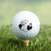 YOUR PHOTO NAME FAMILY Personalized Golf Balls ゴルフボール (インサイチュ 木)