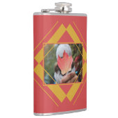 YOUR PHOTO & NAME in Geometric Pattern flask フラスク (右)