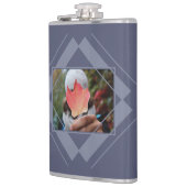 YOUR PHOTO & NAME in Geometric Pattern flask フラスク (左)