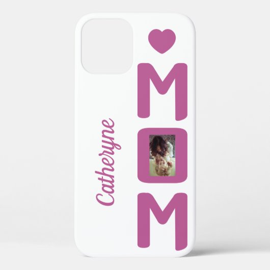 YOUR Photo & Name MOMの電話ケース Case-Mate iPhoneケース (裏面)