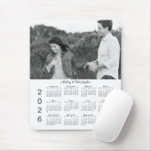 Your Photo Names Personalized 2026 Calendar マウスパッド (マウス)