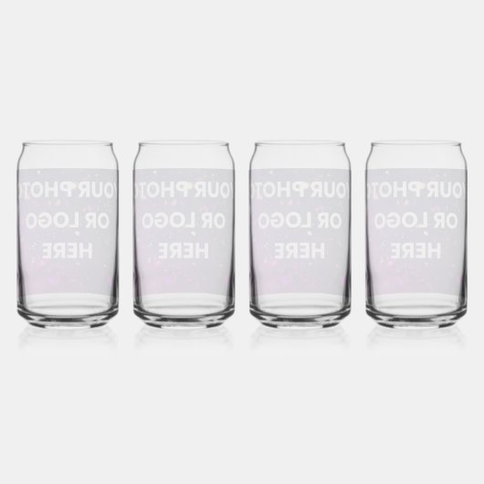 Your Photo or Logo Here – Personalized Cups & Glas ガラス缶 (正面)