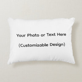Your Photo or Text Here (Customizable Design) アクセントクッション